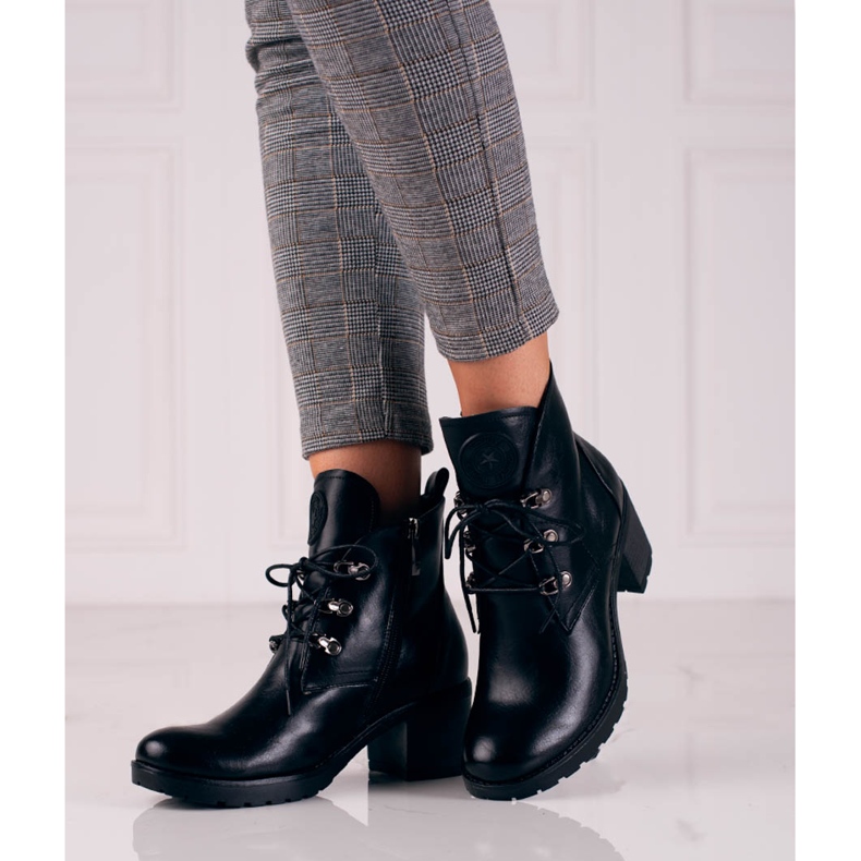 W. Potocki Women's Potocki black heels 1