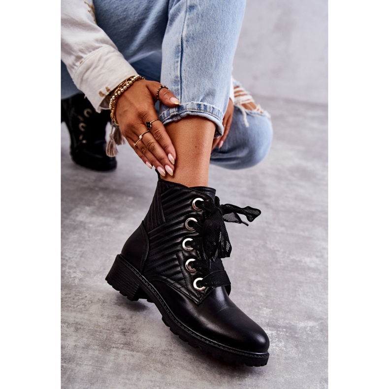 PG1 Black Torino Quilted Boots With Warming 1