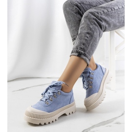 Ladies' blue shoes 1