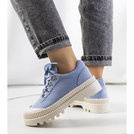 Ladies' blue shoes 2