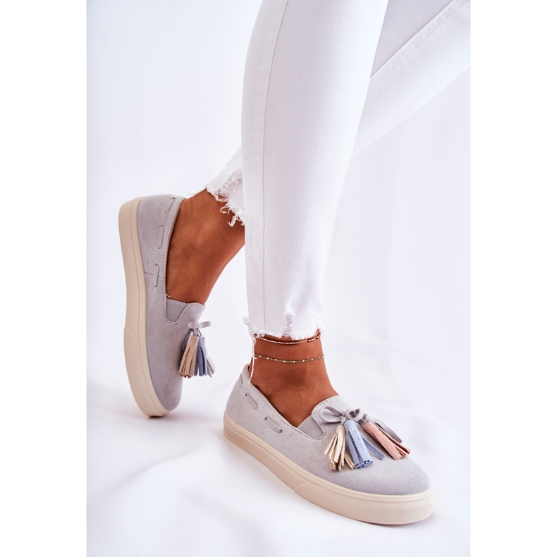 PS1 Women's Sneakers Slip-On Gray Venira grey 2