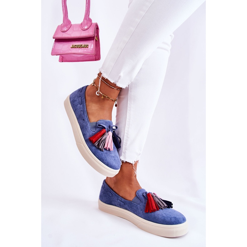 PS1 Women's Sneakers Slip-On Blue Venira 2