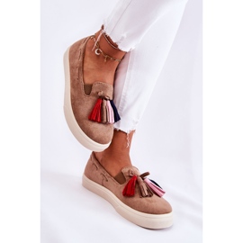 PS1 Women's Sneakers Slip-On Brown Venira 2