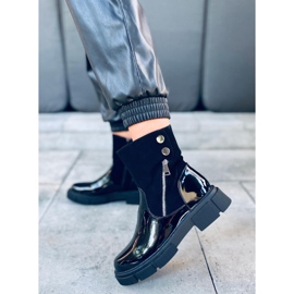 Unni Black lacquered boots 1