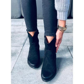Besta Black women's cowboy boots 2