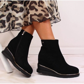 Black Black Filippo women's warm wedge boots 1