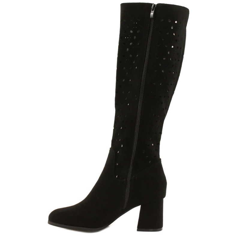 M.Daszyński Openwork Boots On A Bar Black SA156-10 1