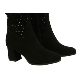 M.Daszyński Openwork Boots On A Bar Black SA156-10 4