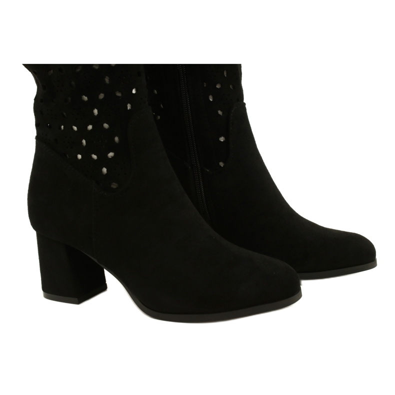 M.Daszyński Openwork Boots On A Bar Black SA156-10 4