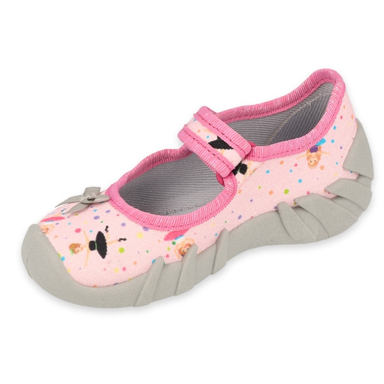 Befado children's slippers 109P248 pink with a bow 1 Befado children's slippers 109P248 pink with a bow 1