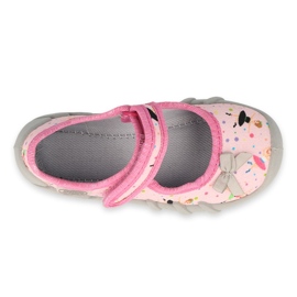 Befado children's slippers 109P248 pink with a bow 3 Befado children's slippers 109P248 pink with a bow 3