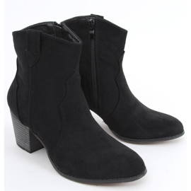 Seed Black high-heeled cowboy boots 1