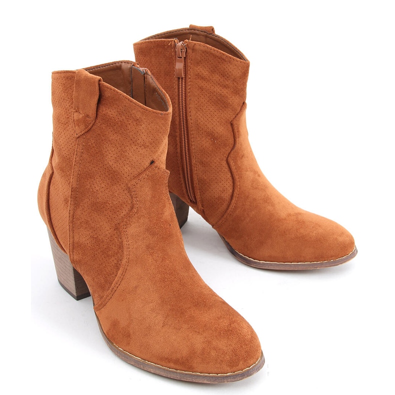 High-heeled cowboy boots from Seed Camel brown 1