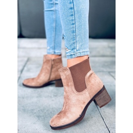 Wide-heeled boots Fill Beige 1