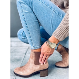 Wide-heeled boots Fill Beige 2
