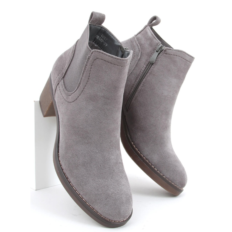 Wide-heeled boots Fill Gray grey 2