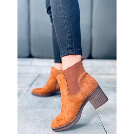 Fill Camel wide heel boots brown 1