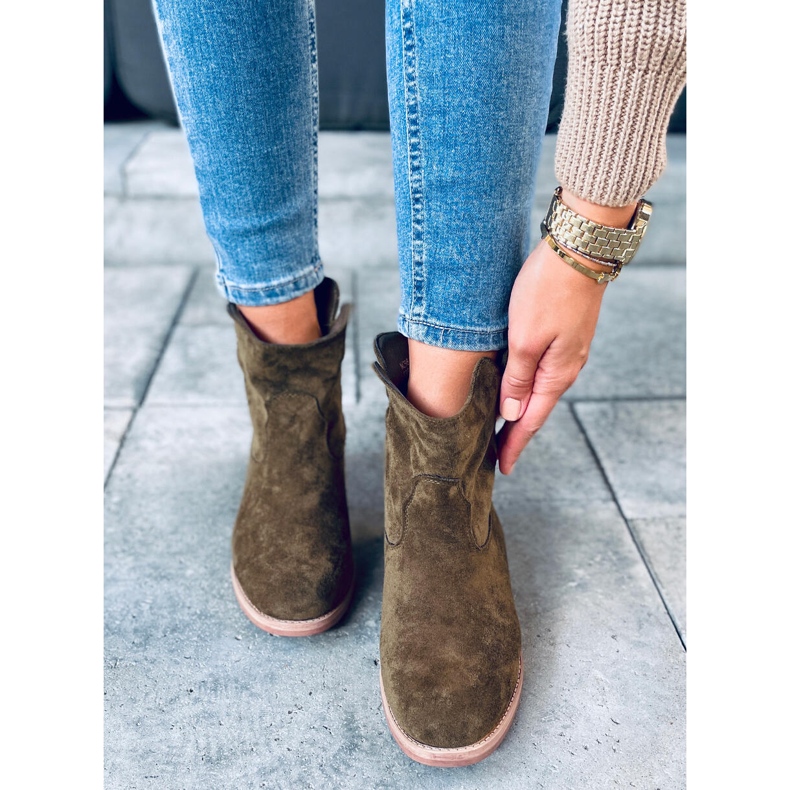 Boots on a hidden Deer Green wedge 2