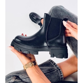 Finn Black high-heeled Chelsea boots 1