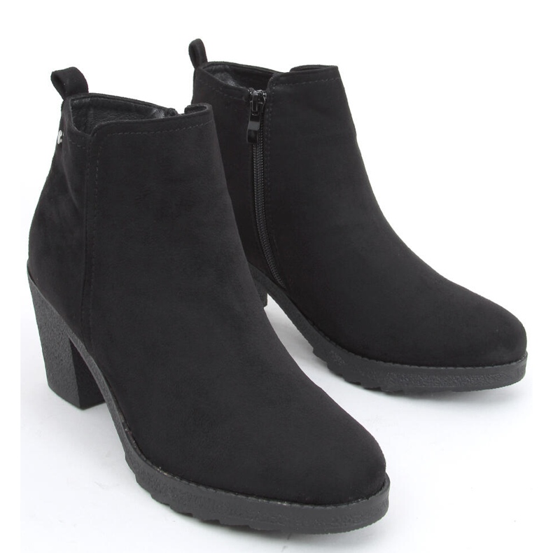Wimko Black wide heel boots 2