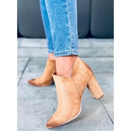 Ankara Camel ankle boots brown 1