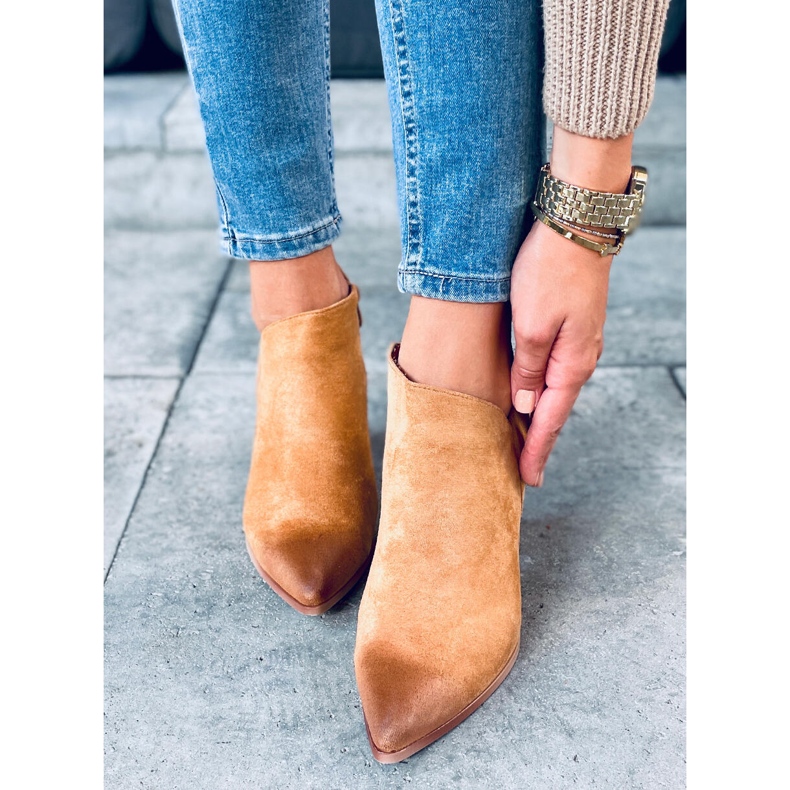 Ankara Camel ankle boots brown 2