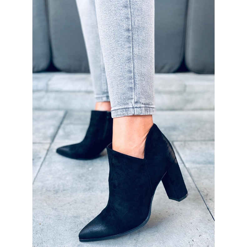 Ankara Black ankle boots 1