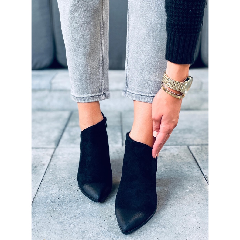 Ankara Black ankle boots 2