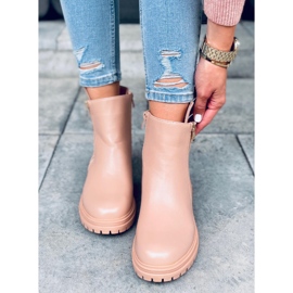 Janine flat women's boots beige 2