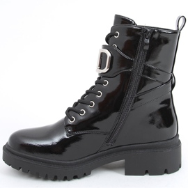 Lacquered boots Mila PATENT (BLACK) 1