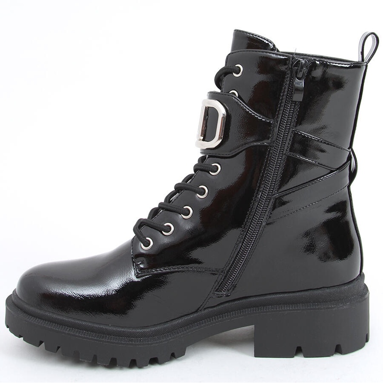 Lacquered boots Mila PATENT (BLACK) 1