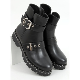 Military boots with Soprano Black studs 1