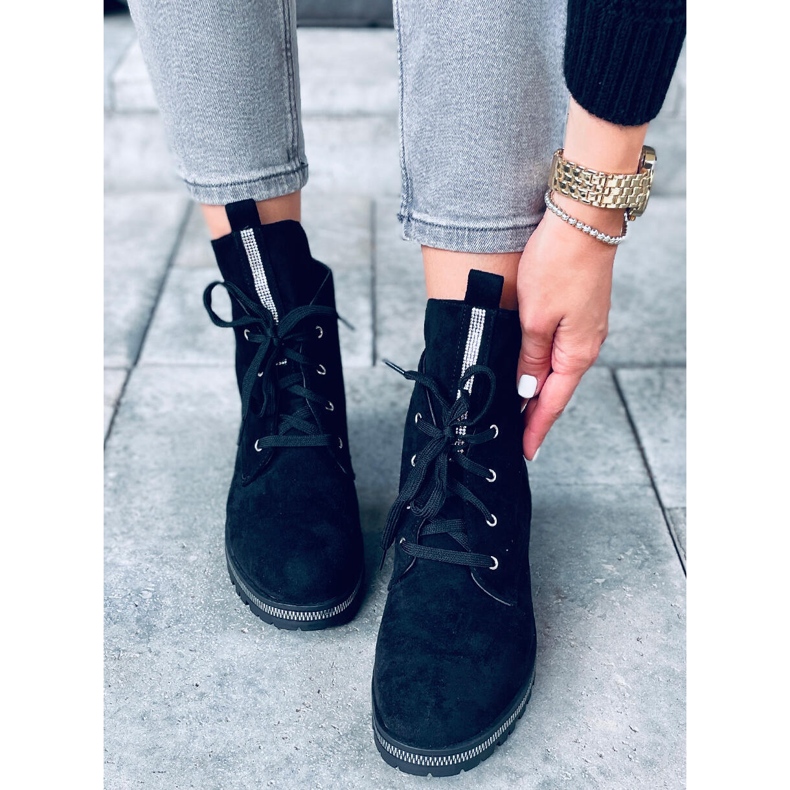 Lace-up boots Bing Black 1