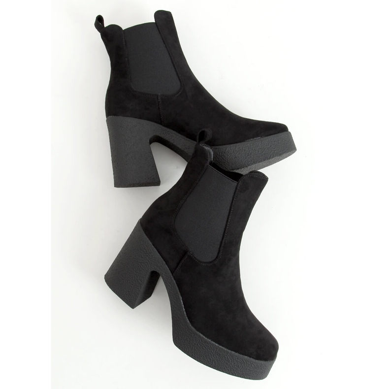 Boots on rubber heel Amelda Black 1