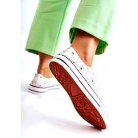 PS1 Women's Low Sneakers With Janey White Flowers 4 PS1 Women's Low Sneakers With Janey White Flowers 4