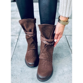 Military women's boots Aina Brown 1