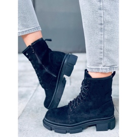 BM Dazy Black suede workers 1