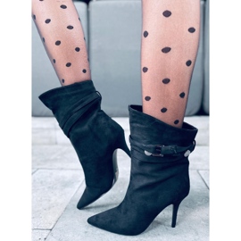 Elssa Black high heel boots 1