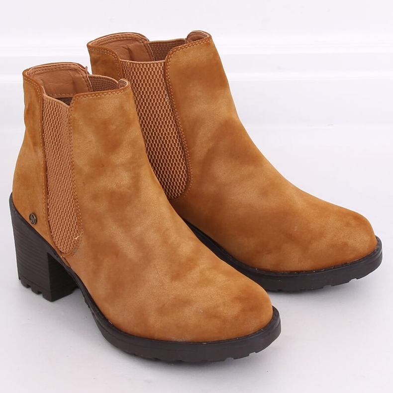 Chelsea boots high heels Balea Camel brown 2