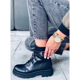 Pomona Black military boots 1