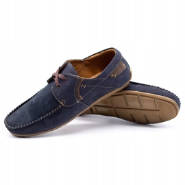 Olivier Men's leather loafers 297 navy blue brown 2 Olivier Men's leather loafers 297 navy blue brown 2