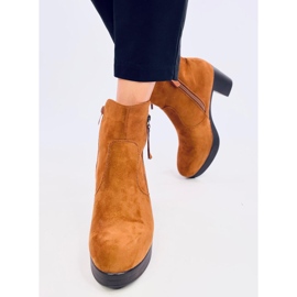 Americana Camel high-heeled ankle boots brown 1