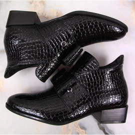 Women's boots Jodhpur boots with lacquered black Potocki bow 1