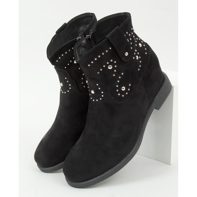 Boots on a hidden wedge Odessa Black 1