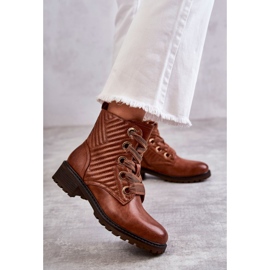 PG1 Leather Quilted Boots With Brown Torino Warming 1