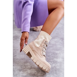 PS1 Hope Beige Suede Slip-On Socks Boots 1 PS1 Hope Beige Suede Slip-On Socks Boots 1