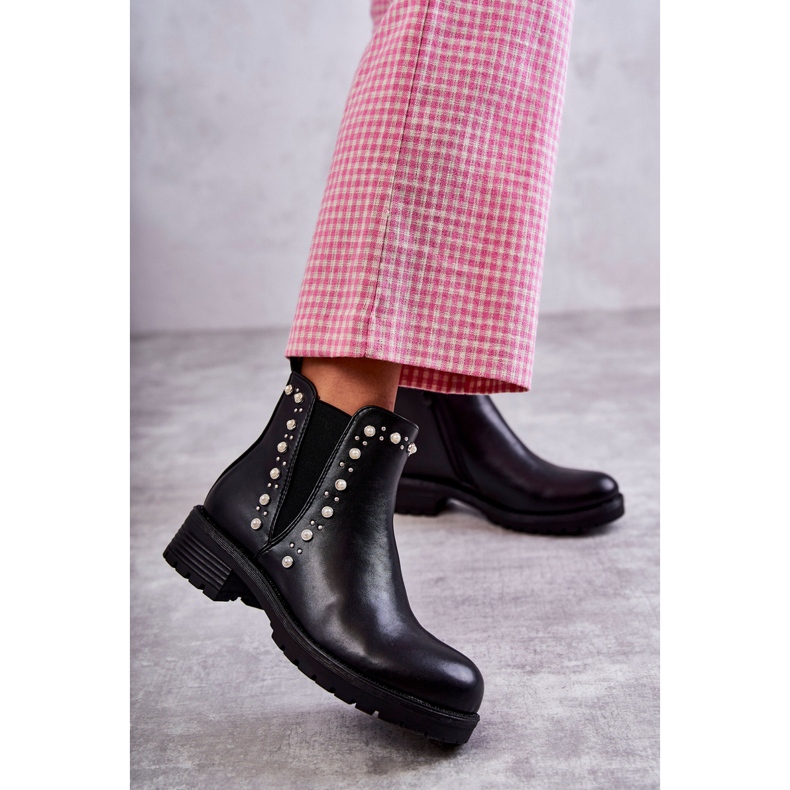 PG1 Leather Boots Workers Black Ferra 1