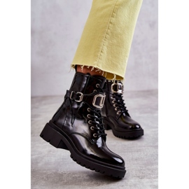 PG1 Lacquered Warm Women's Boots Black Costello 2