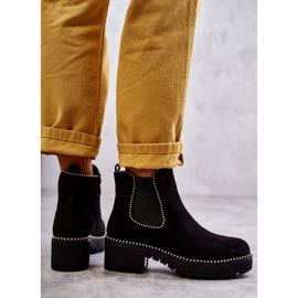 PG1 Women's Black Afaries boots with studs 2