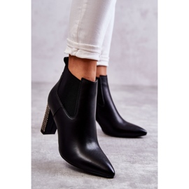 PG1 Elegant Black Elinor boots on a post with jets 2